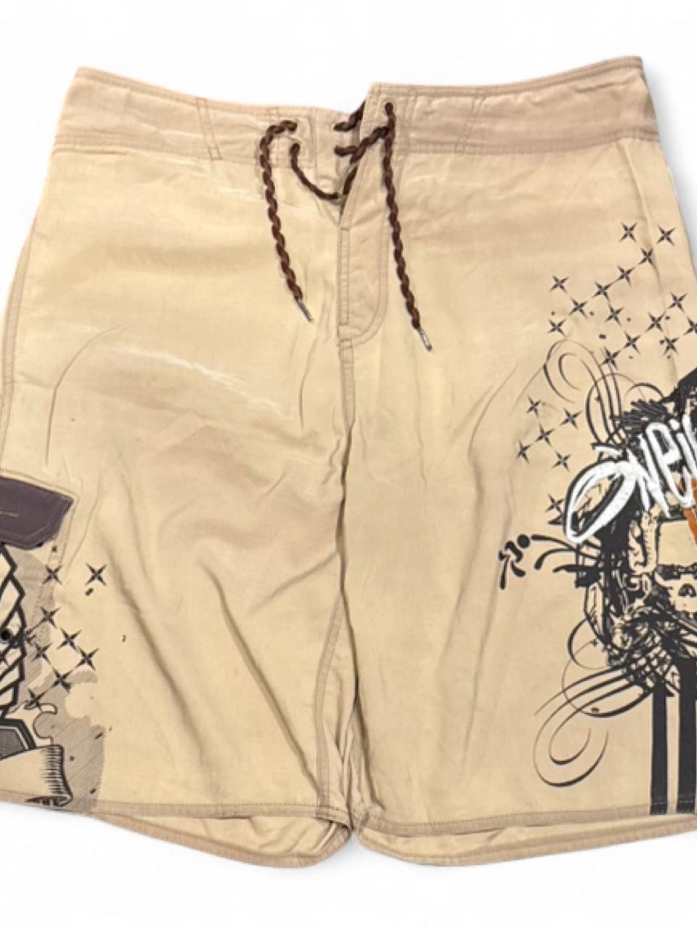 Y2K O'Neill Gooru Surfwear Embroidered Baggy Board Shorts
